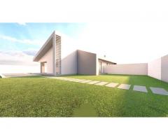 Bella Villa moderna su unico piano con tanto giardino e possibilità di piscina